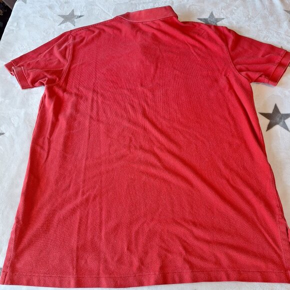 Ralph Lauren Polo Shirt XL Red Blue Pony Rugby Casual Outdoors Preppy Mens - Picture 8 of 9